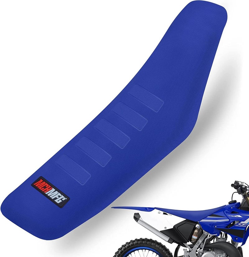 MCHMFG Universal Gripper Soft Seat Cover for All Bike Dirt Motorcycle MX Cross Enduro Blue - Image 1